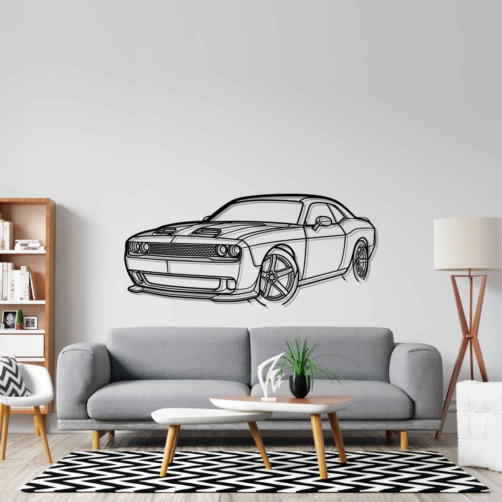 Challenger SRT 2023 Silhouette Wall Art