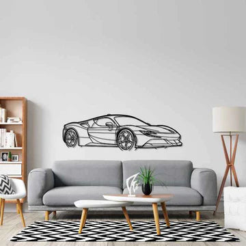 SF90 Stradale Angle Silhouette