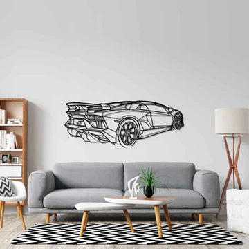 Aventador SVJ Roadster Angle Silhouette