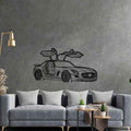 SLS AMG Angle Silhouette Wall Art
