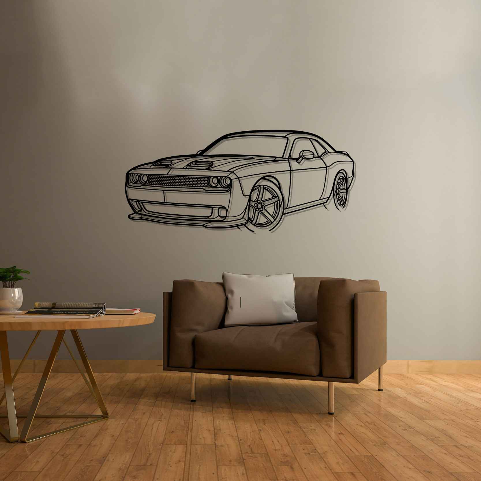 Challenger SRT 2023 Silhouette Wall Art