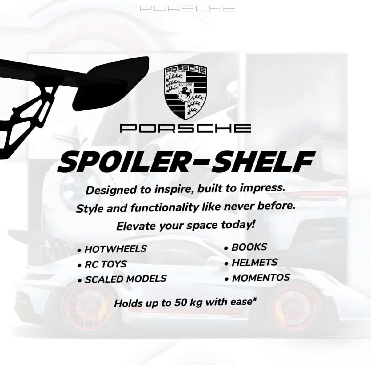 Porsche shelf