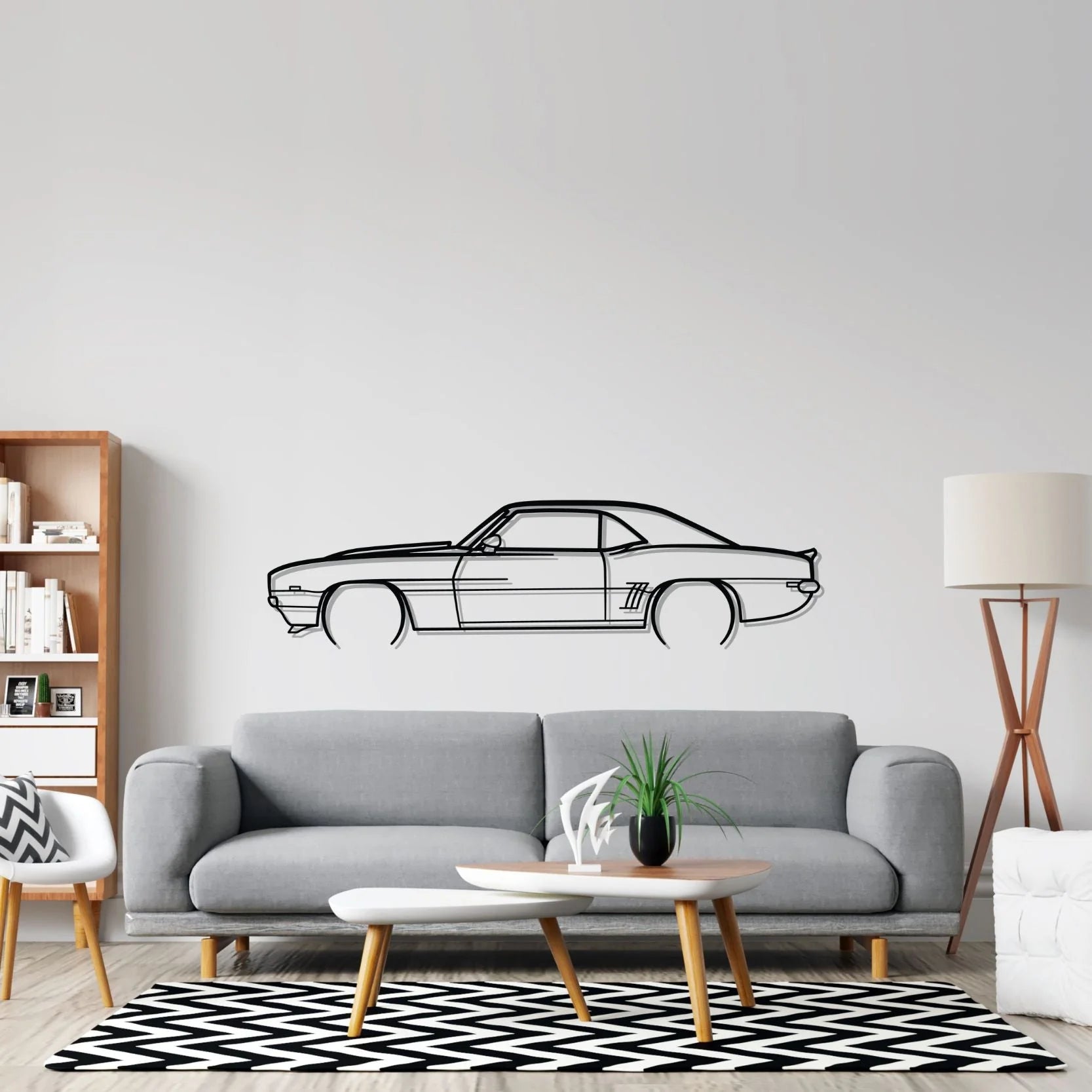 Camaro 1969 Silhouette Wall Art