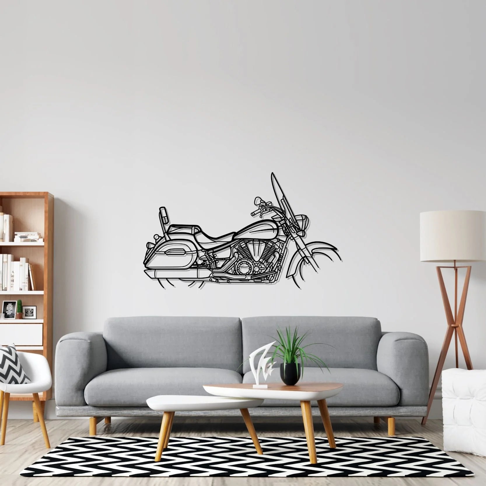 V-Star 1300 Tourer Silhouette Wall Art