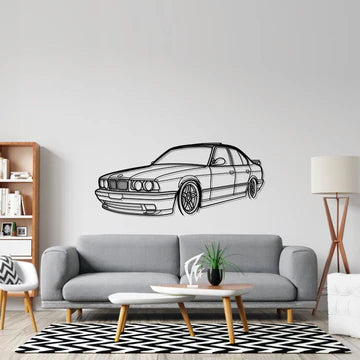 Bmw E34 Front Angle Silhouette