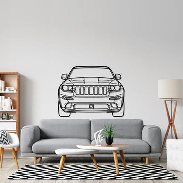 Jeeb Cherokee SRT8 2012 Front Silhouette