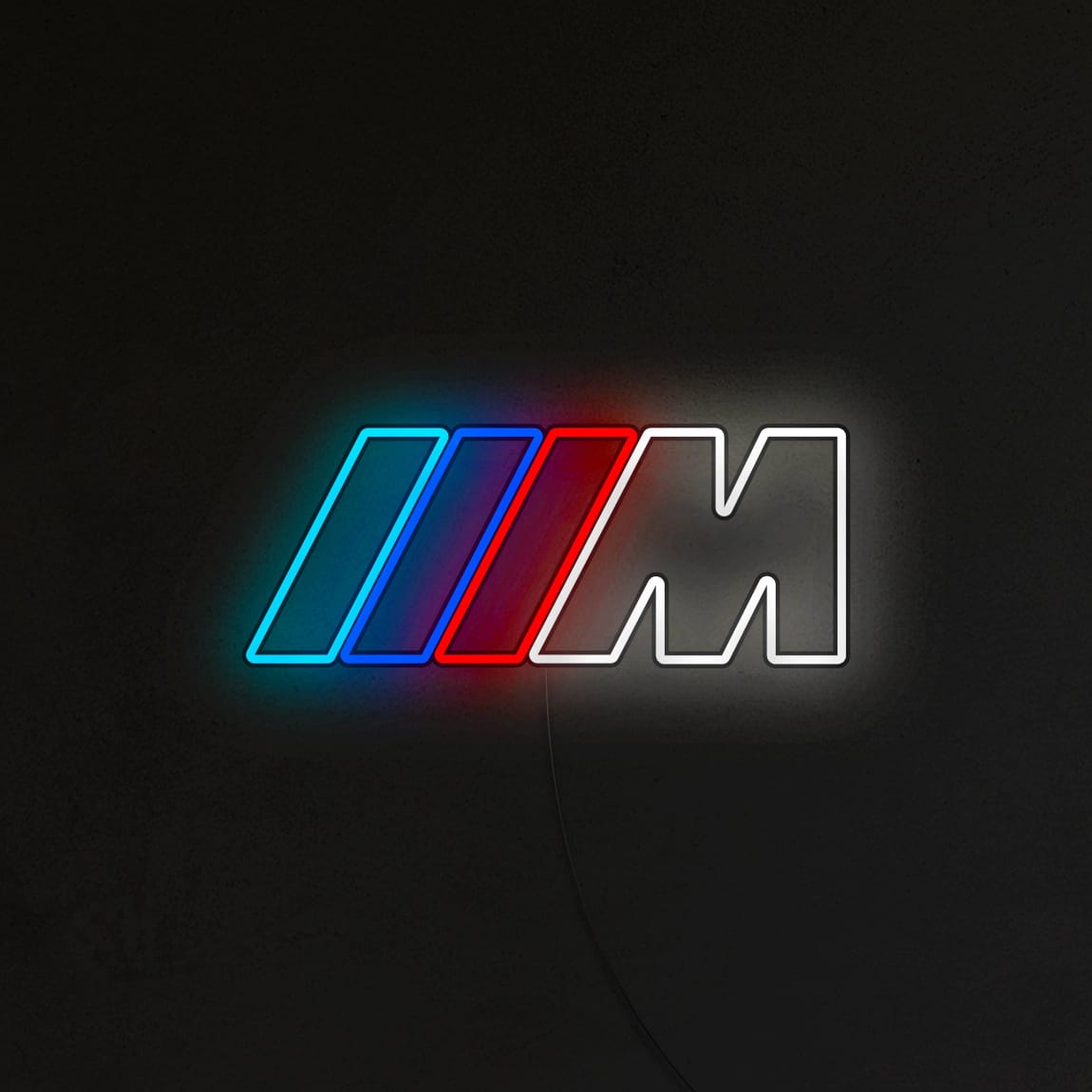 M Power Logo aclyric Neon Light