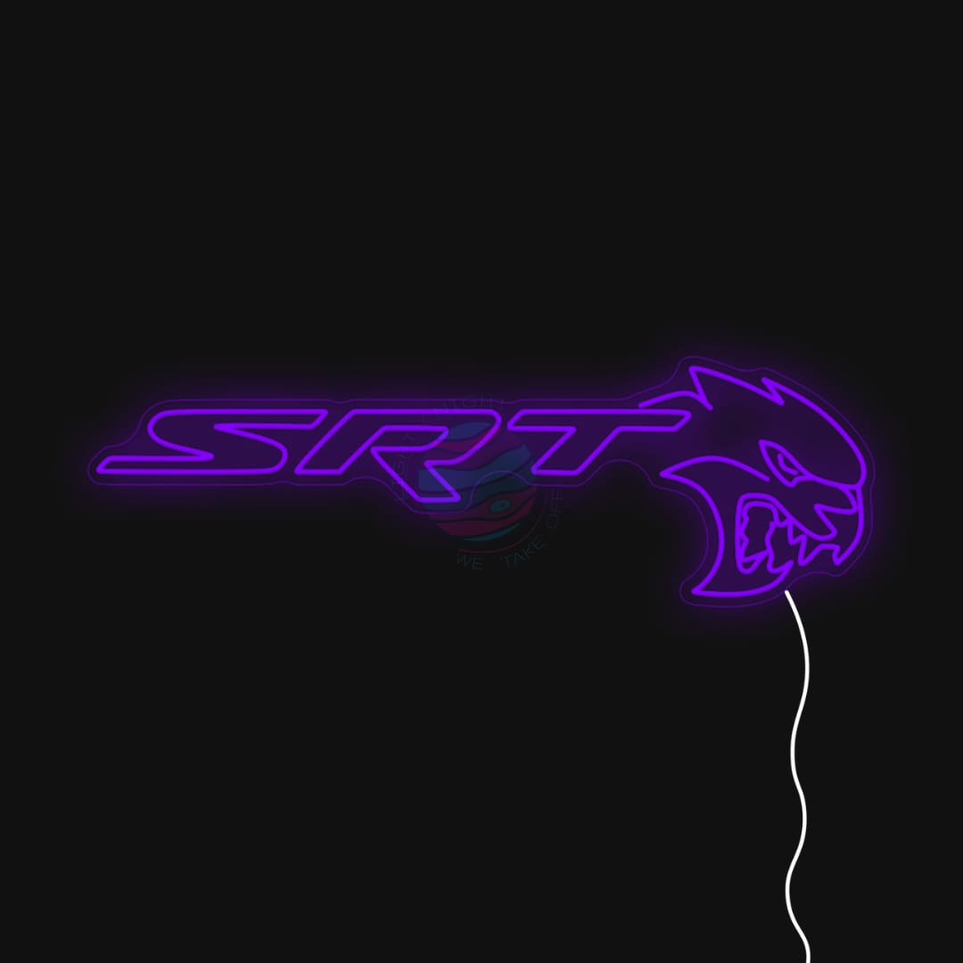 SRT Logo Aclyric Neon Light