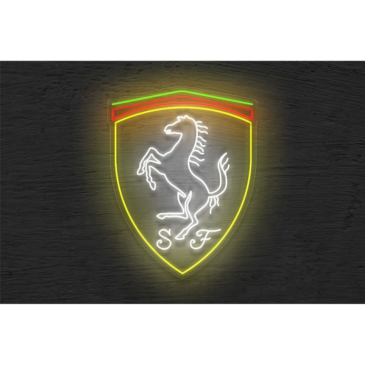 Ferrari Logo aclyric Neon Light